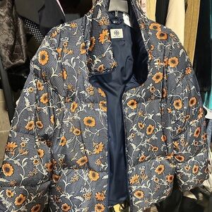Tory Burch Navy Floral Jacket